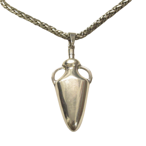 Sterling Silver Fragrance Flask Pendant