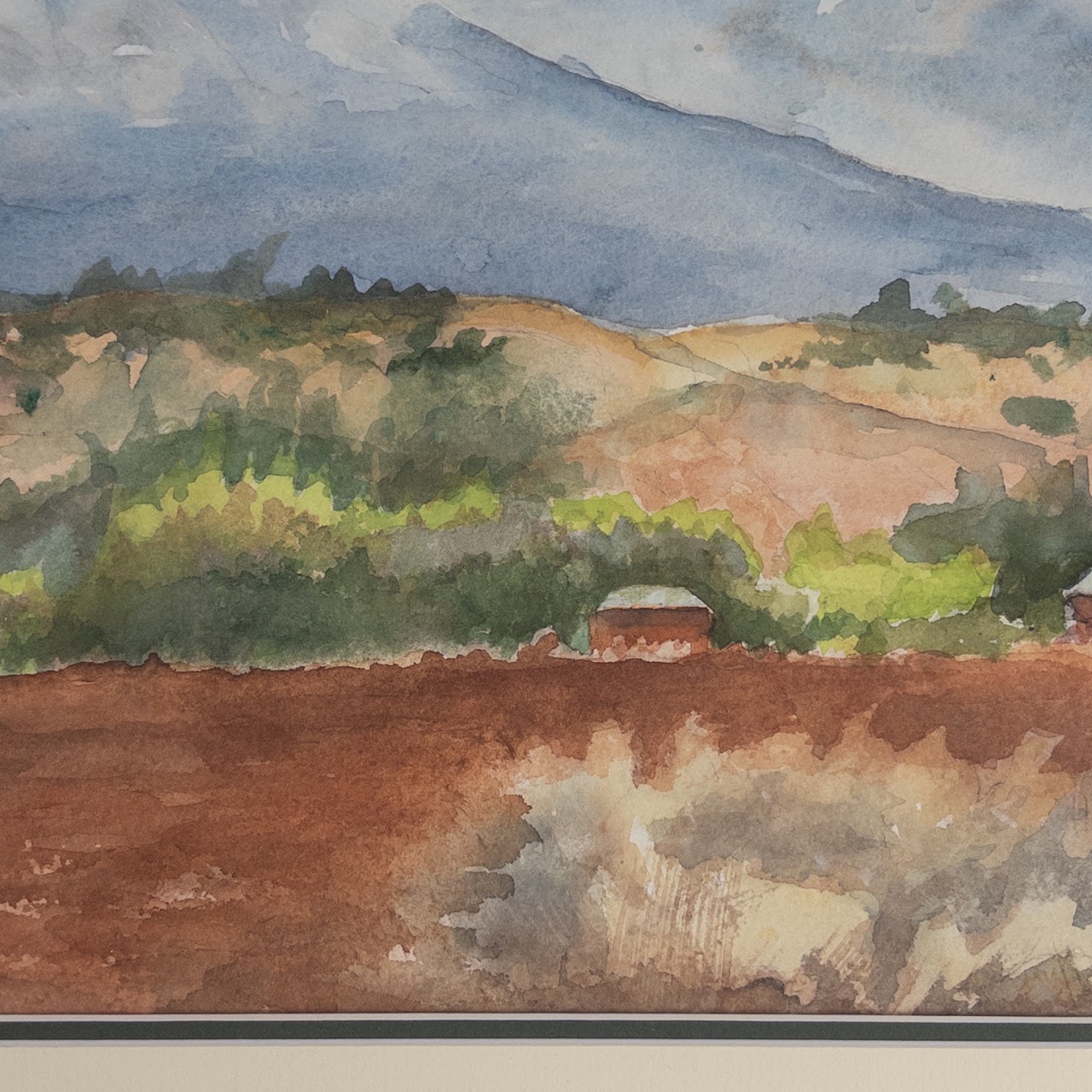 Barbara Martin Signed Watercolor Landscape Painting