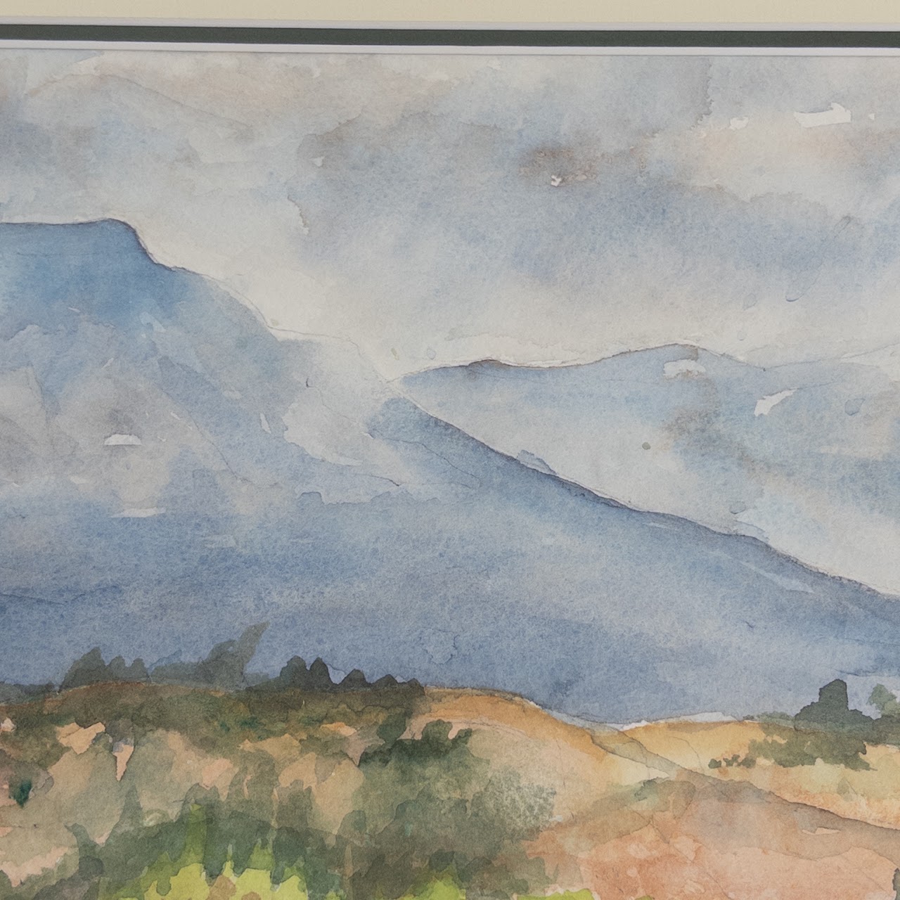 Barbara Martin Signed Watercolor Landscape Painting