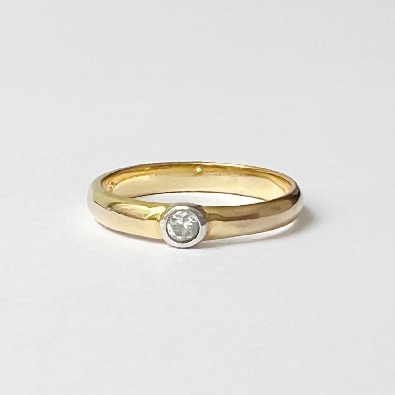 14K Ring With Clear Setting