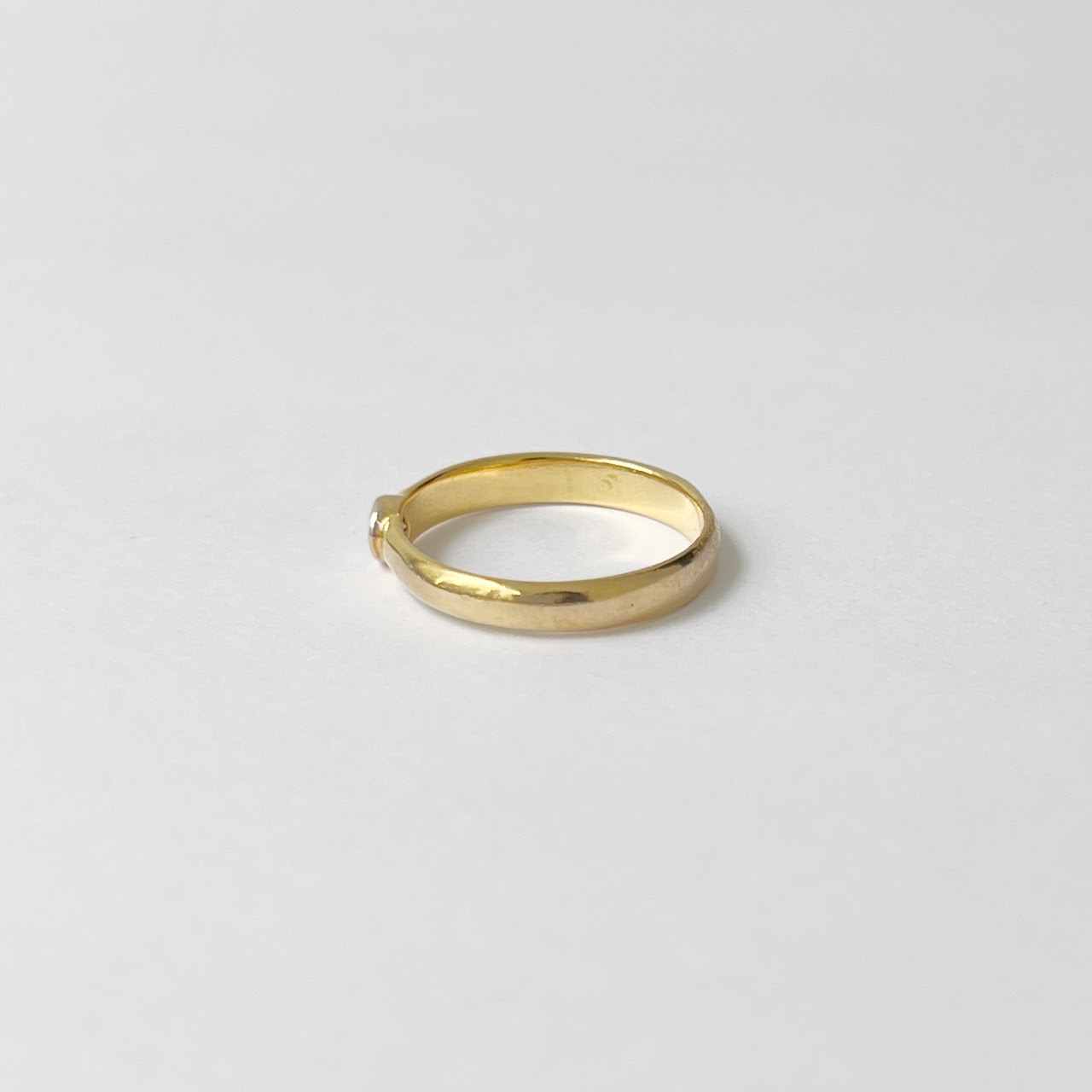 14K Ring With Clear Setting