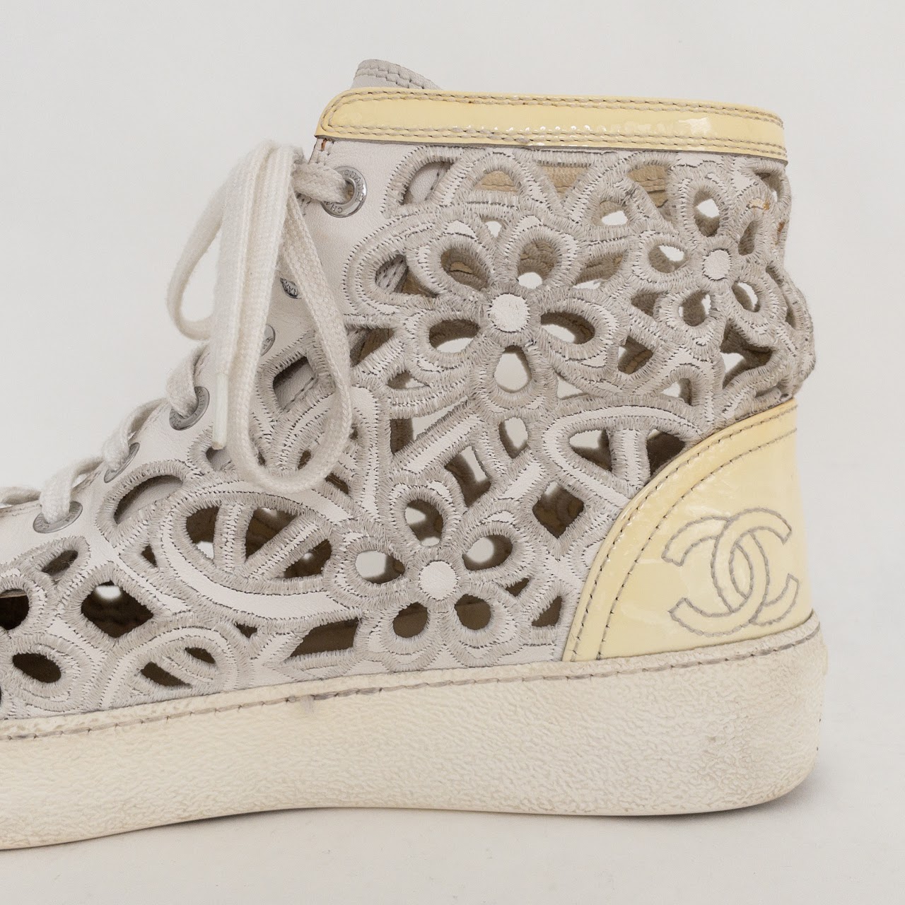 Chanel Open Shell Cap Toe Sneakers