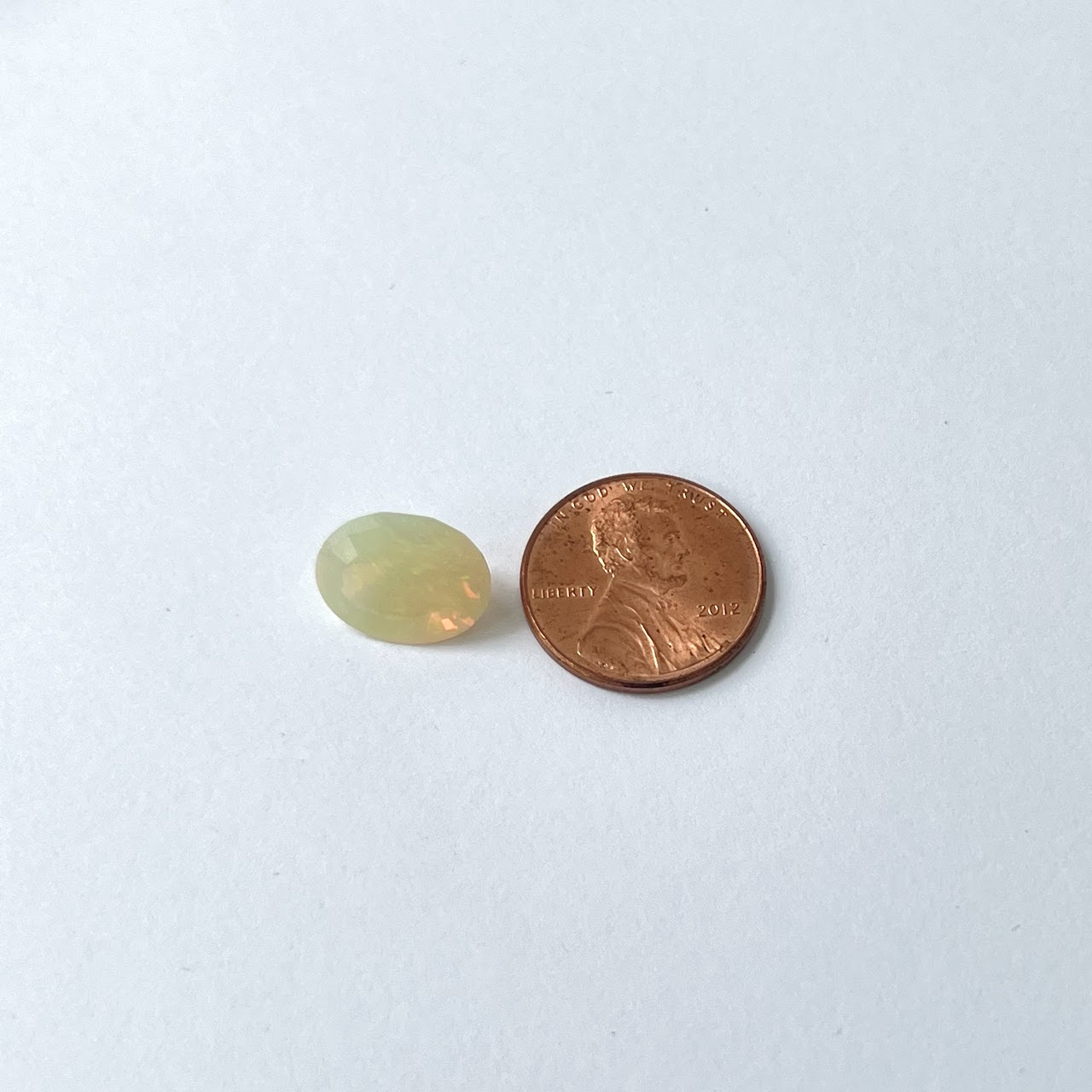 Mexican 4.17 Carat Oval Cut Opal