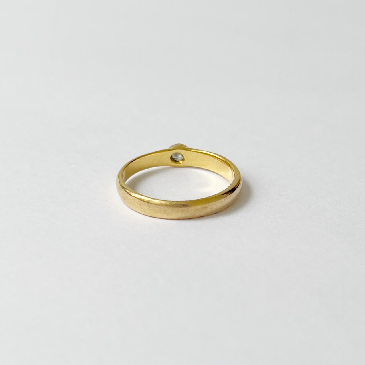 14K Ring With Clear Setting