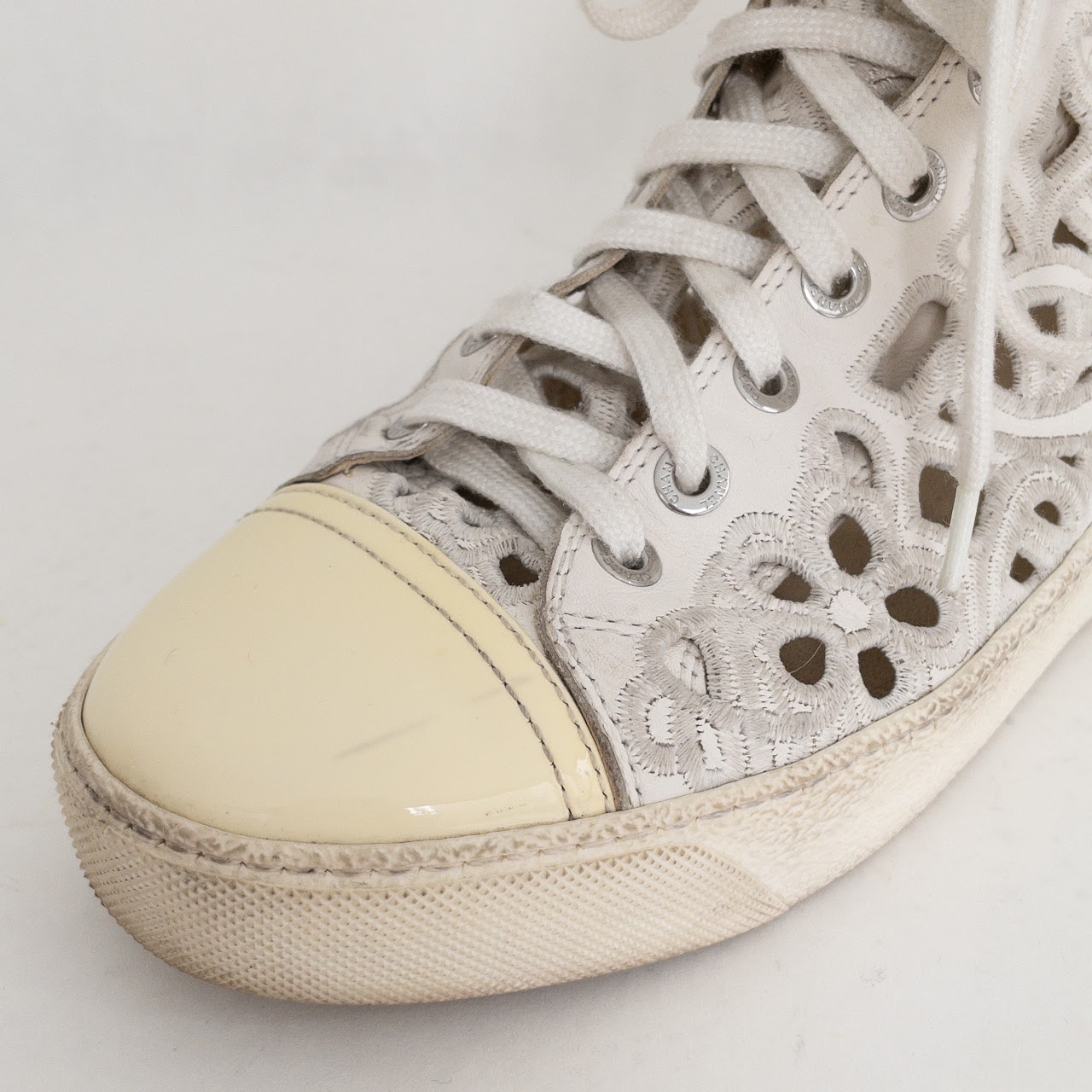 Chanel Open Shell Cap Toe Sneakers