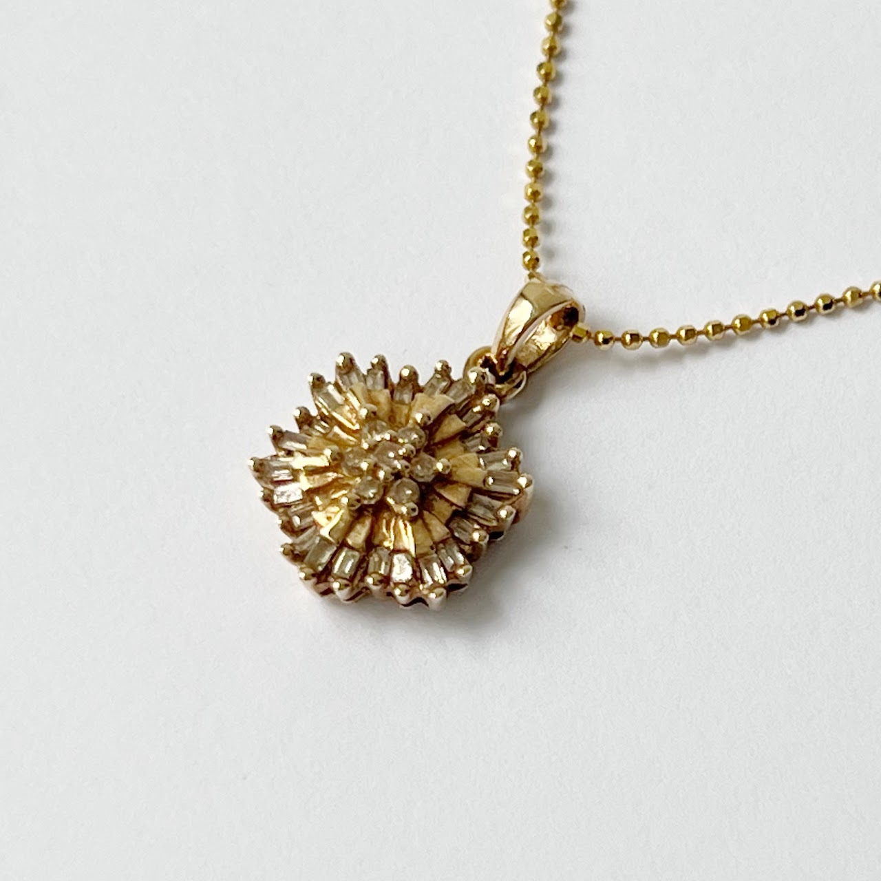 14K Necklace With 10K Pendant