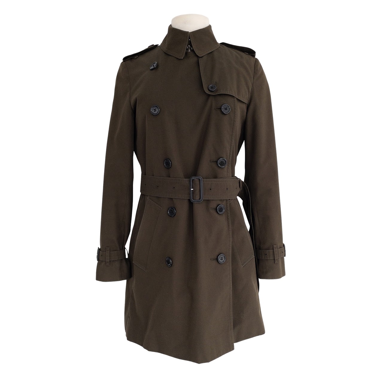 Burberry Mid Length Trench With Lining