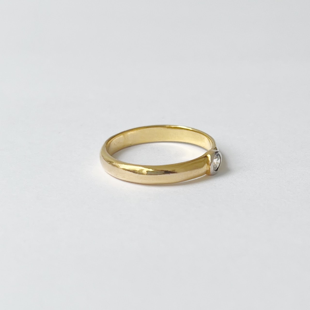 14K Ring With Clear Setting