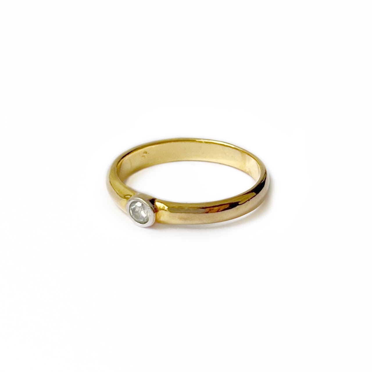 14K Ring With Clear Setting