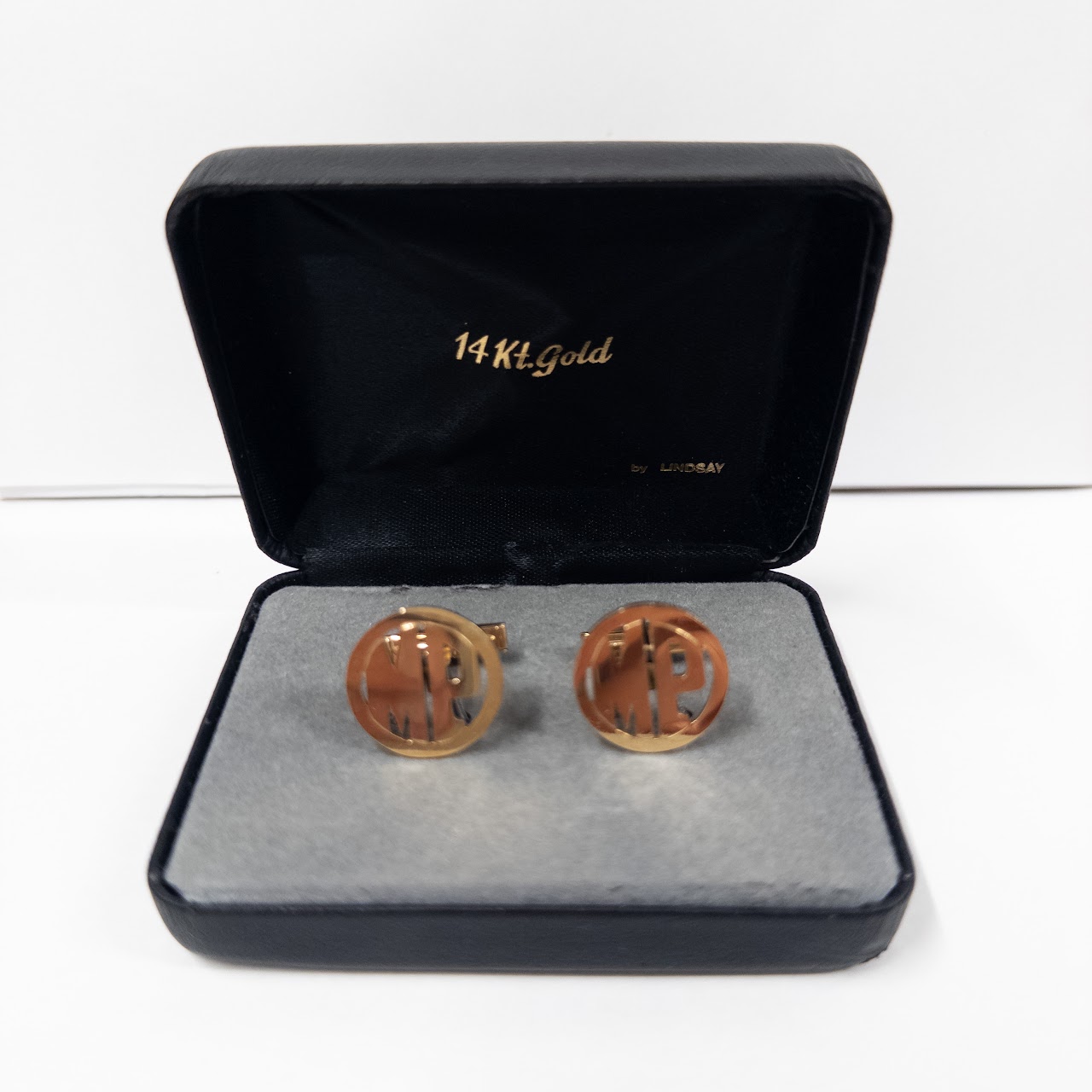 14K Gold Monogram Cufflinks