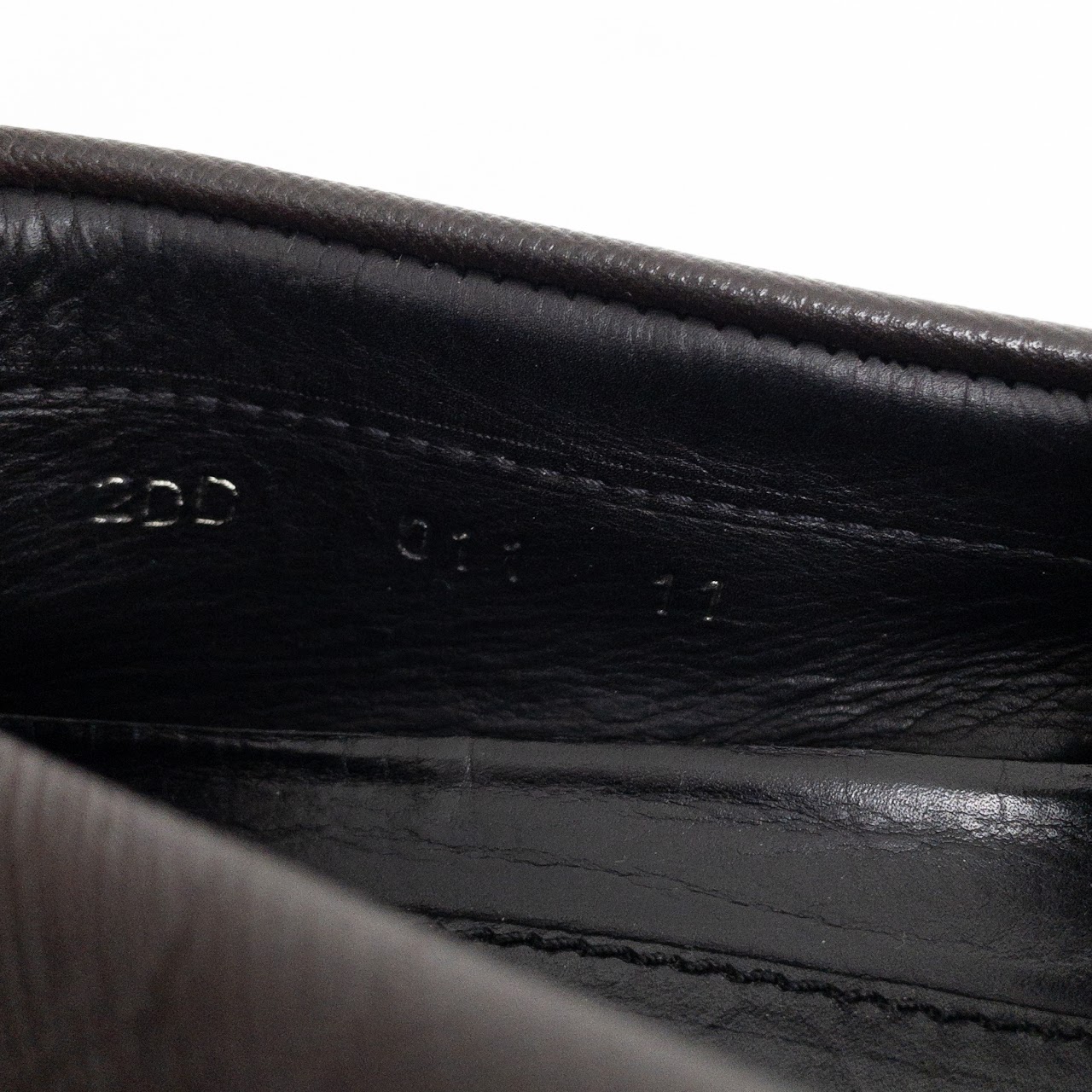 Prada Brown Saffiano Leather Loafers