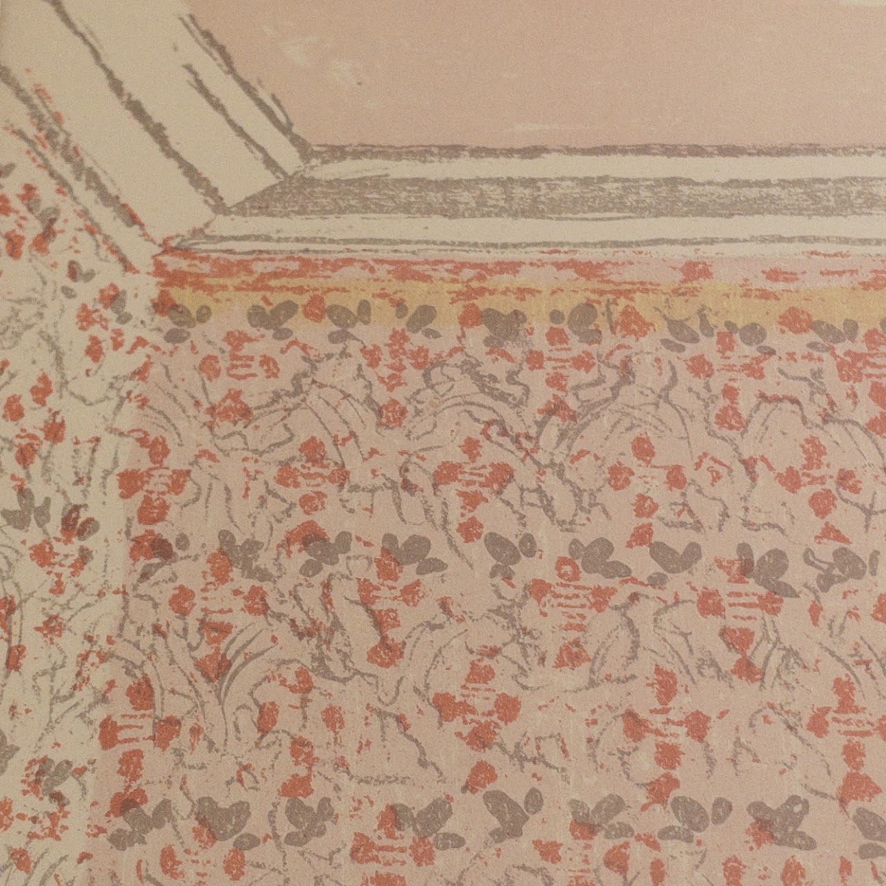 After Edouard Vuillard Unsigned 'Interior with Pink Wallpaper' Lithograph