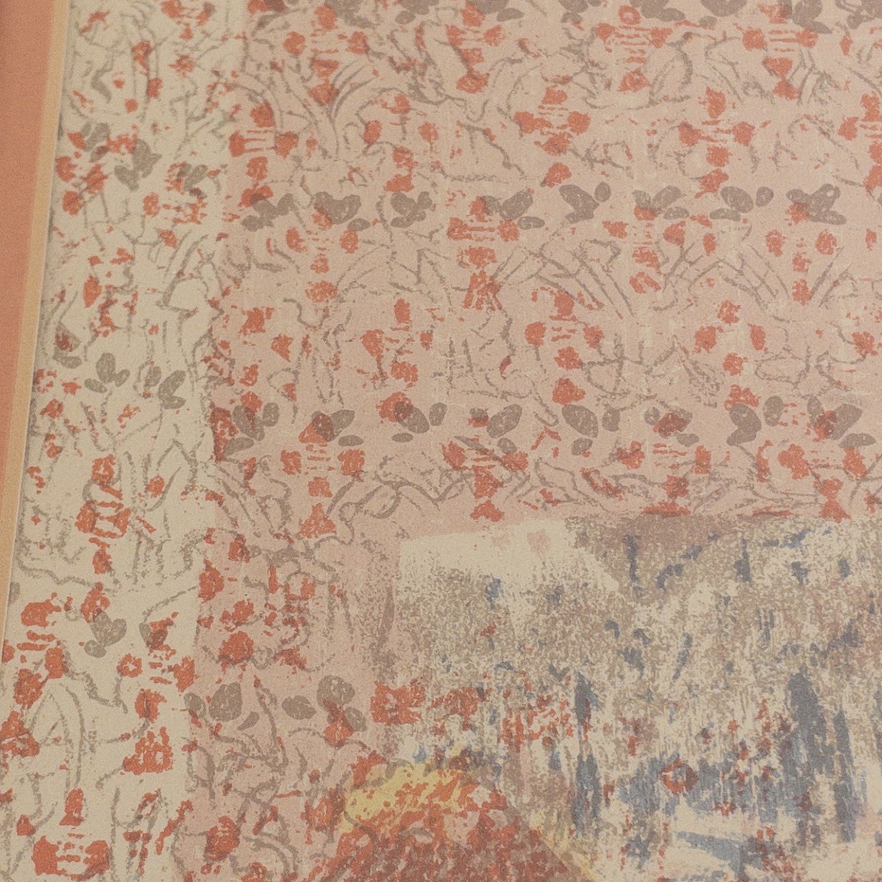 After Edouard Vuillard Unsigned 'Interior with Pink Wallpaper' Lithograph