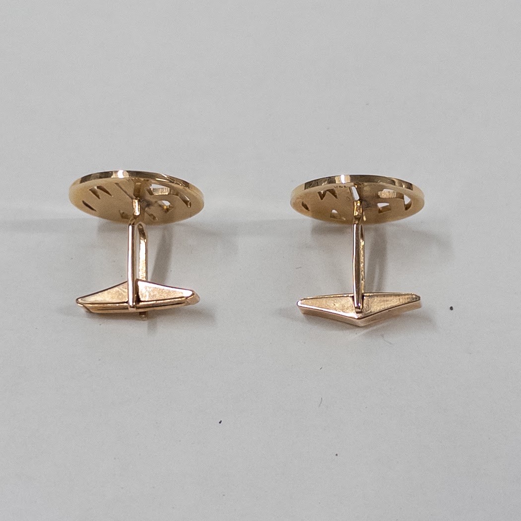 14K Gold Monogram Cufflinks