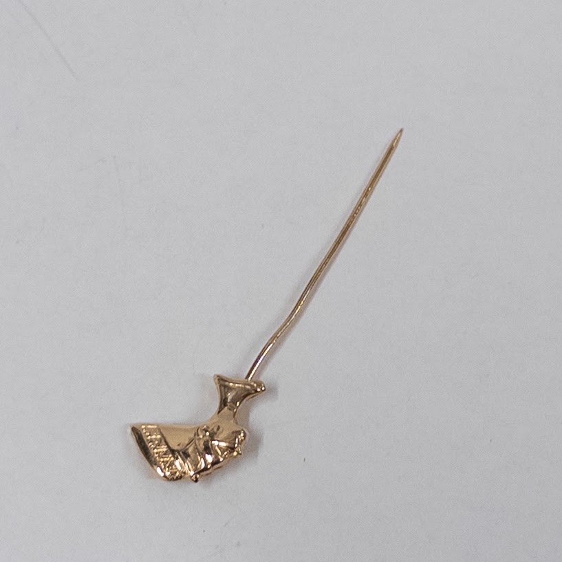 14K Gold Egyptian Headdress Stick Pin