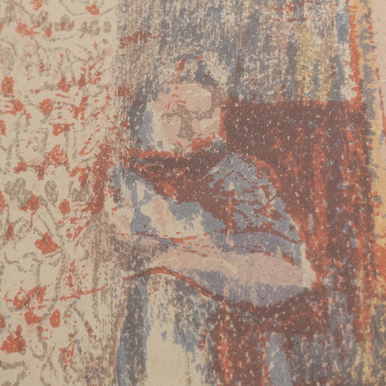 After Edouard Vuillard Unsigned 'Interior with Pink Wallpaper' Lithograph