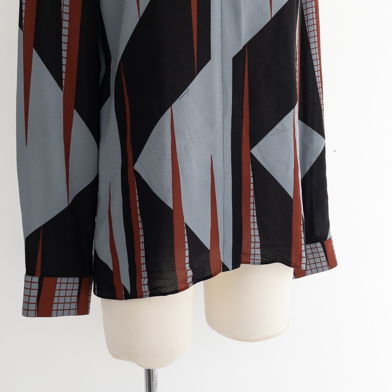 Gucci Abstract Silk Blouse