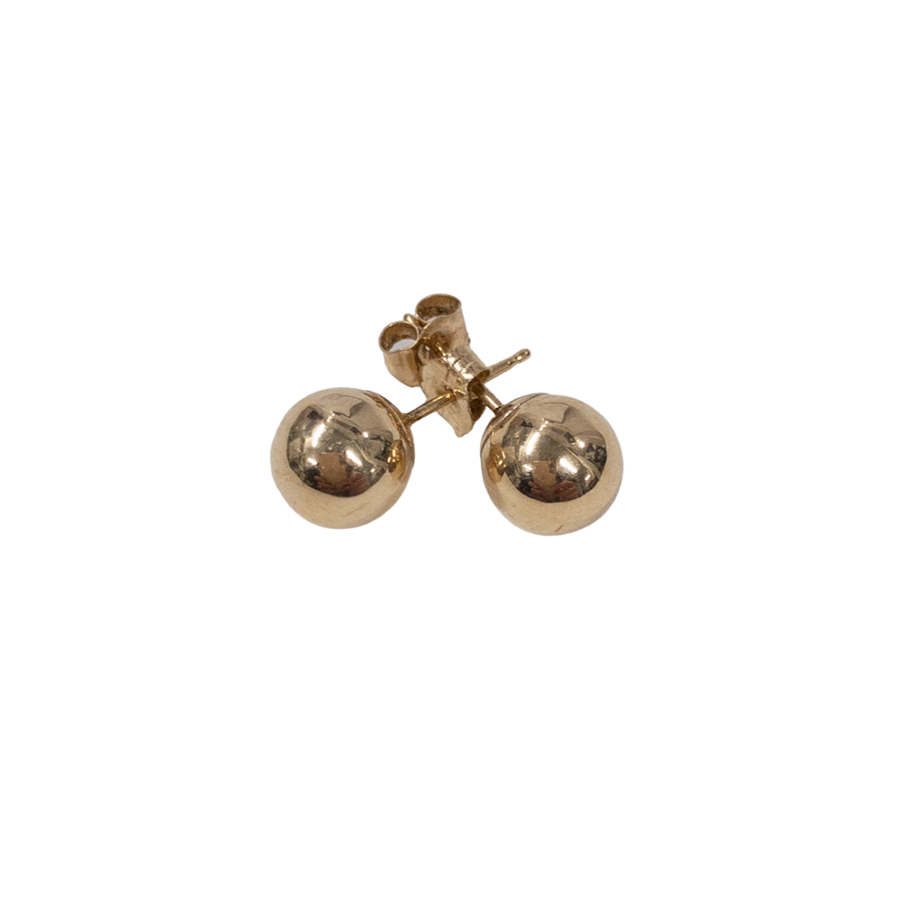 14K Gold Ball Earrings