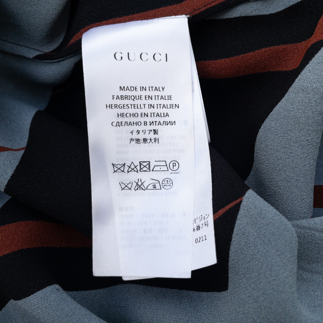 Gucci Abstract Silk Blouse