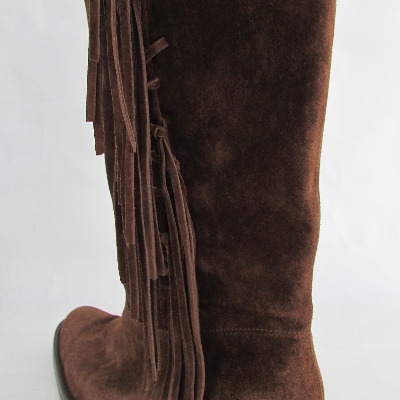 Coach Suede Fringe Boots