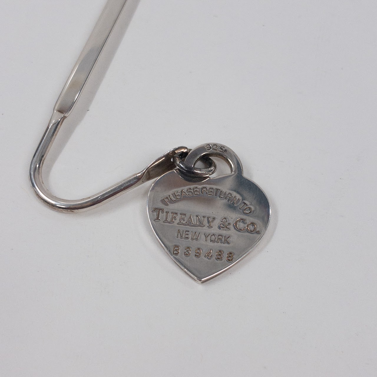 Tiffany & Co. Sterling Silver Heart Charm Bookmark