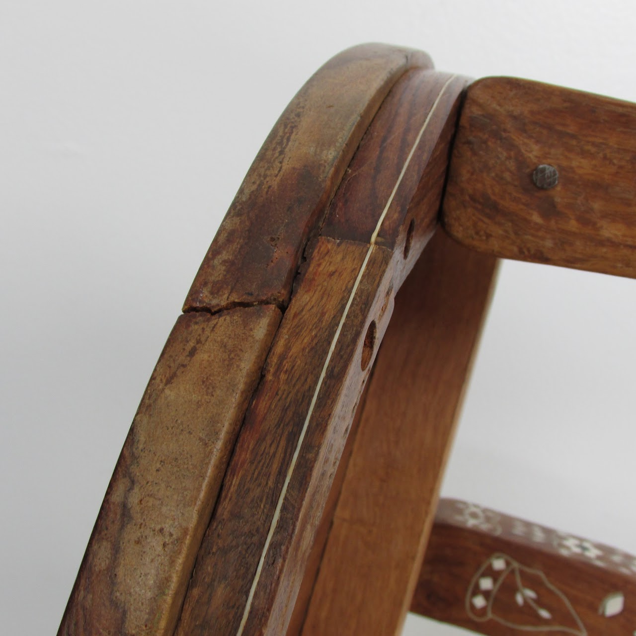 Inlaid Wood Accent Table