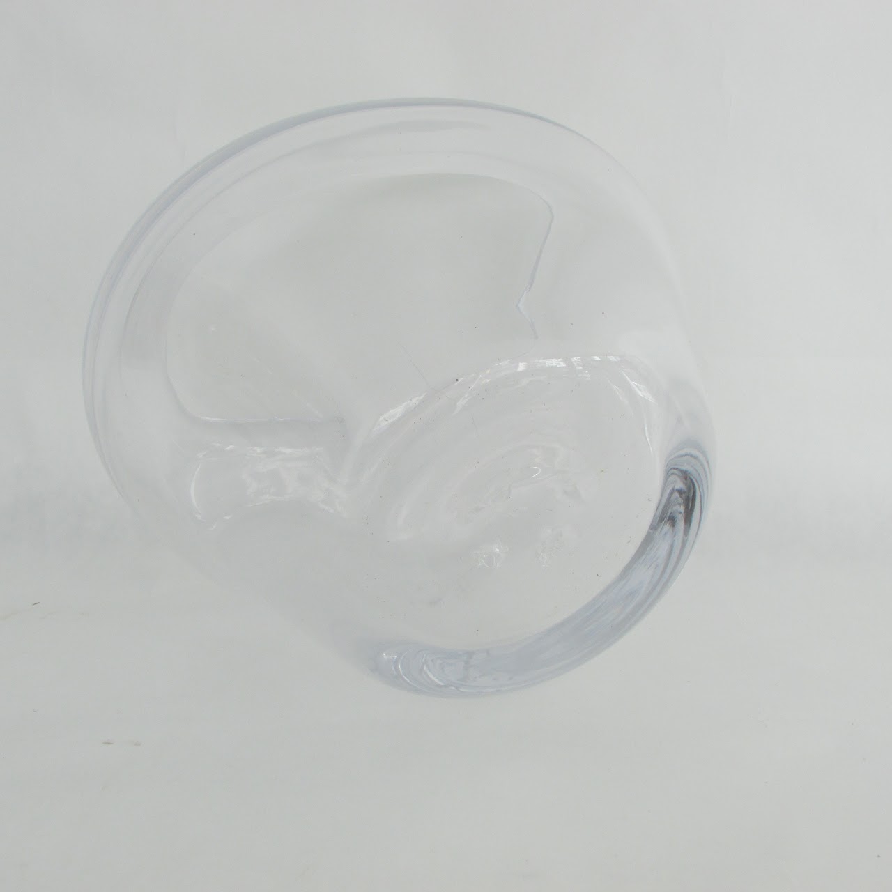 Simon Pearce Monogrammed Crystal Bowl