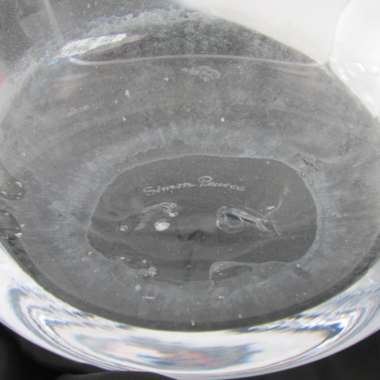 Simon Pearce Monogrammed Crystal Bowl