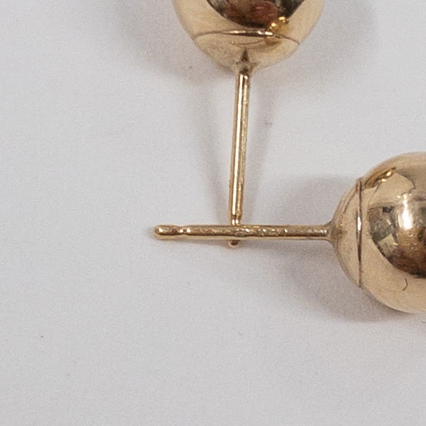 14K Gold Ball Earrings