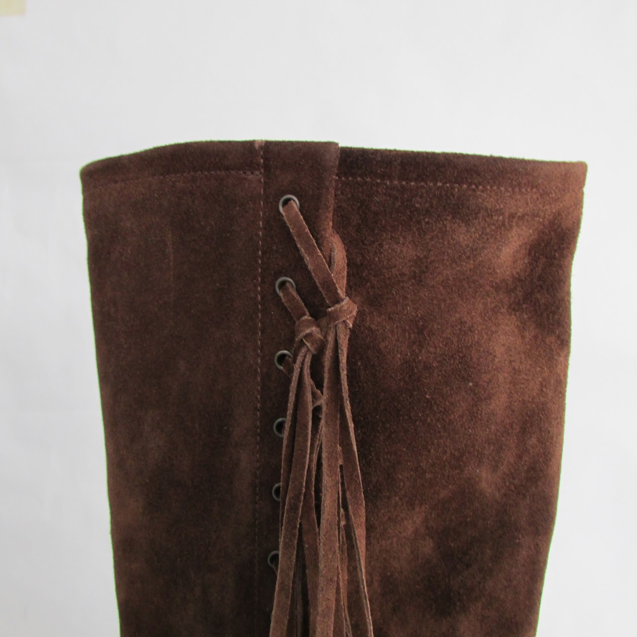 Coach Suede Fringe Boots