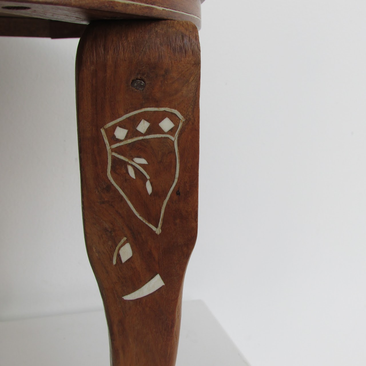 Inlaid Wood Accent Table