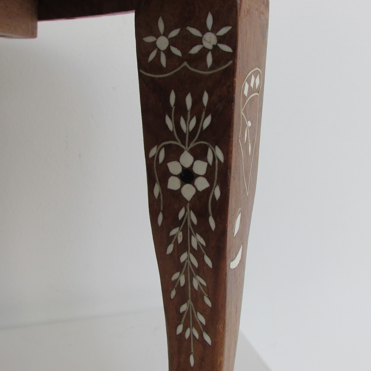 Inlaid Wood Accent Table