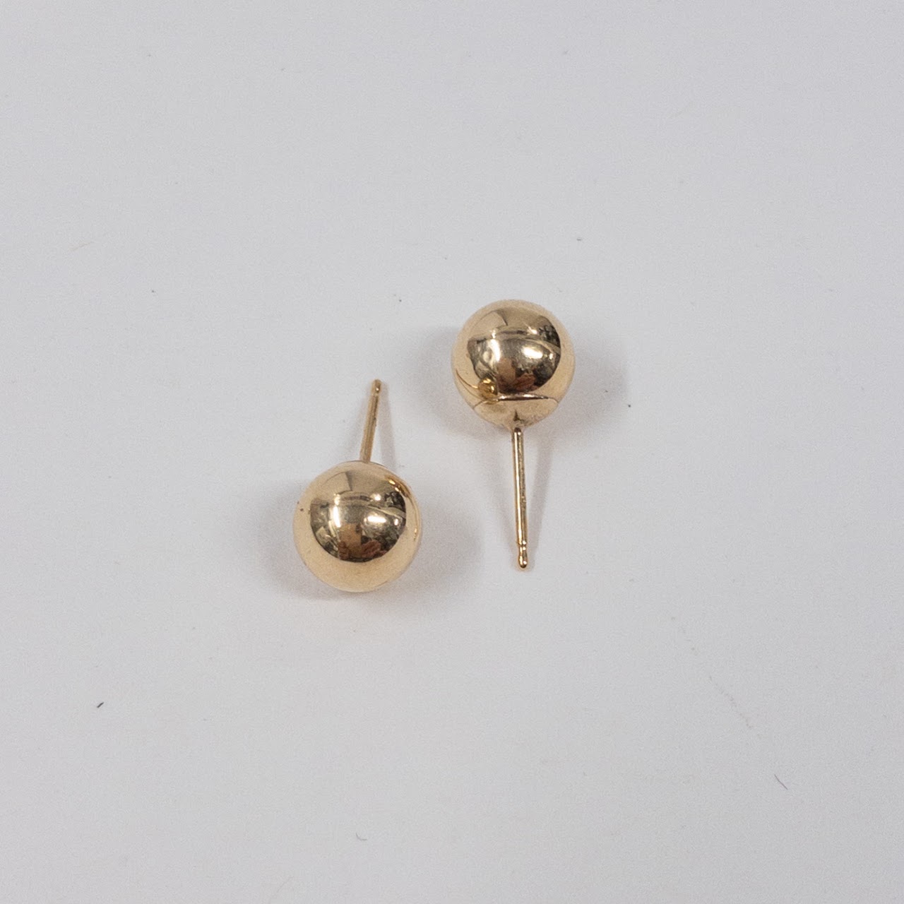 14K Gold Ball Earrings