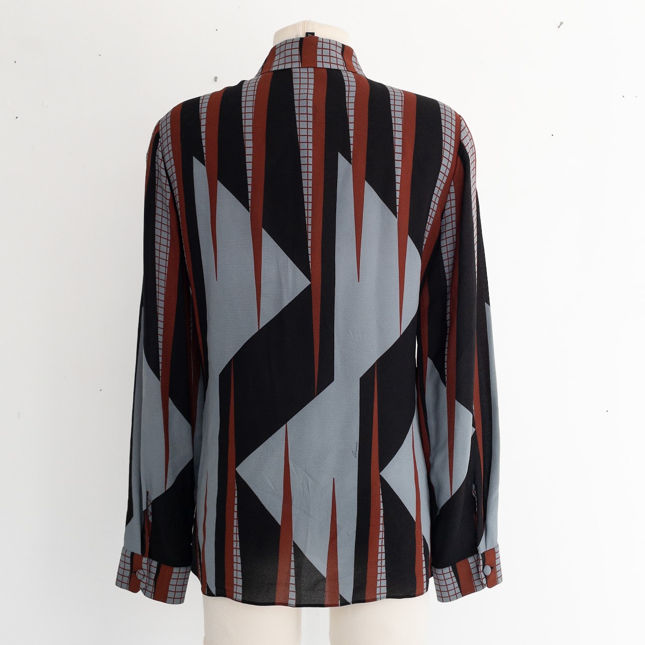 Gucci Abstract Silk Blouse