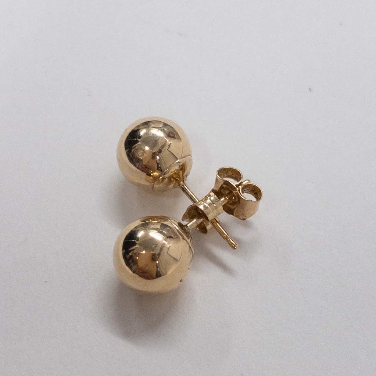 14K Gold Ball Earrings