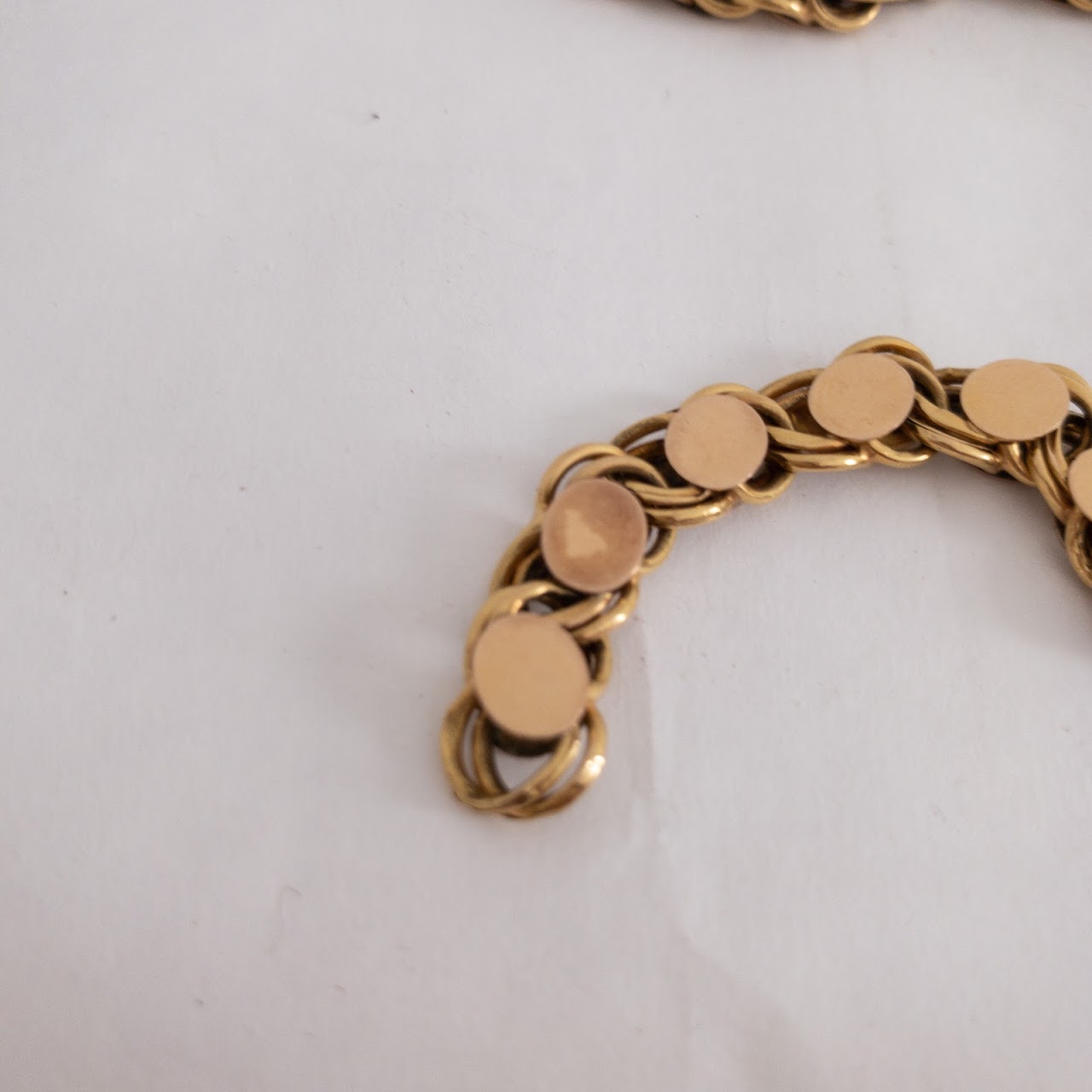 14K Gold Rolo Link Chain NEEDS REPAIR