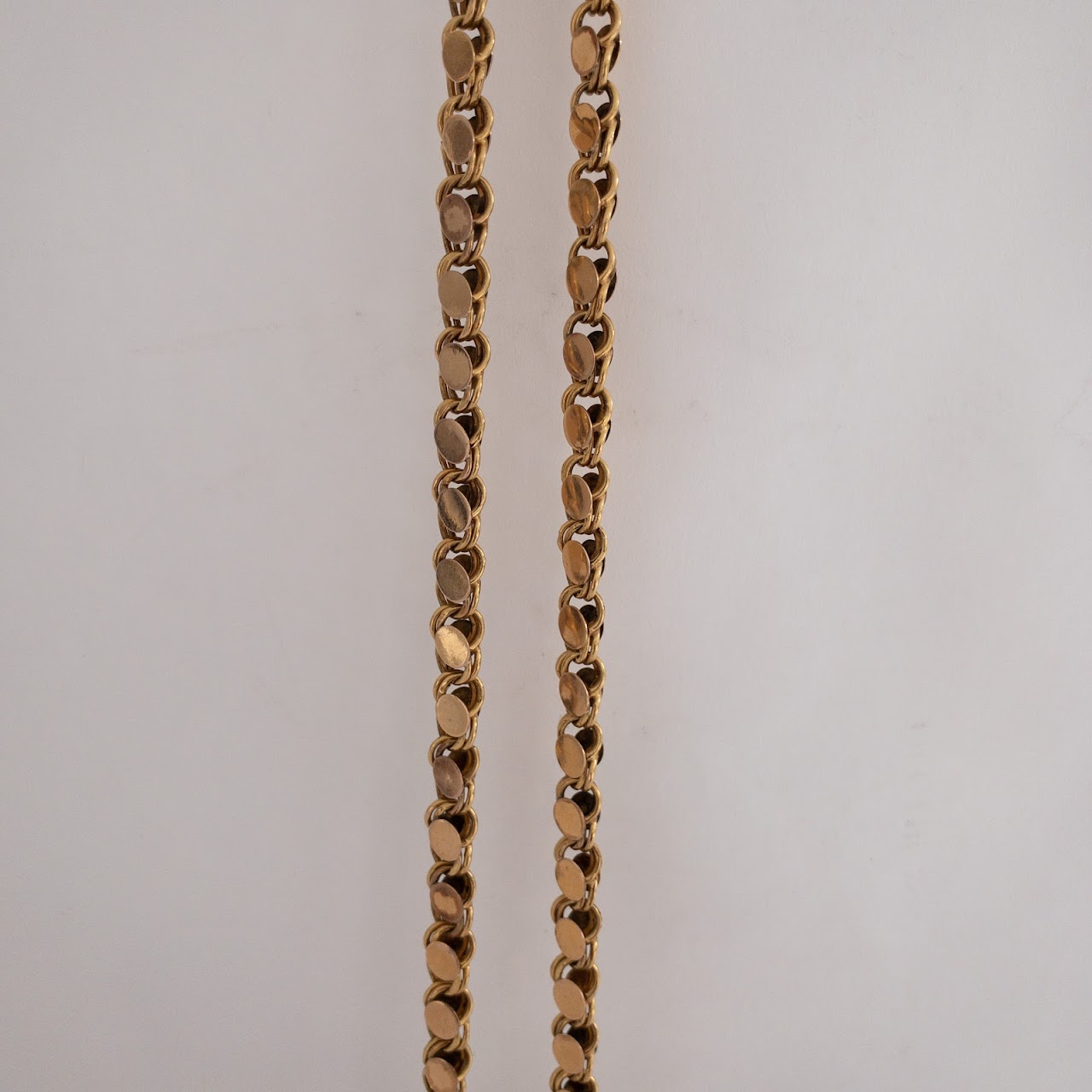 14K Gold Rolo Link Chain NEEDS REPAIR