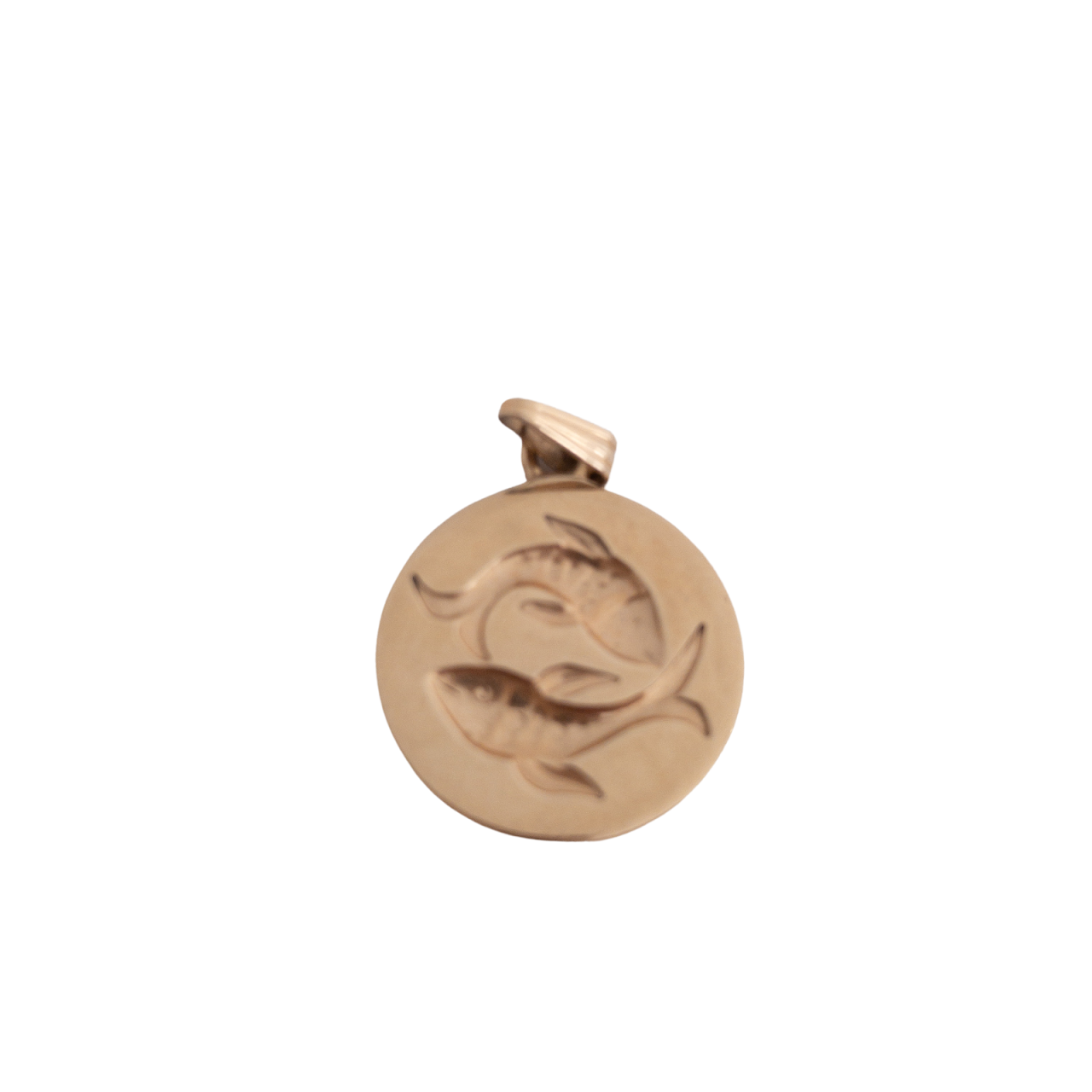 14K Gold Pisces Charm