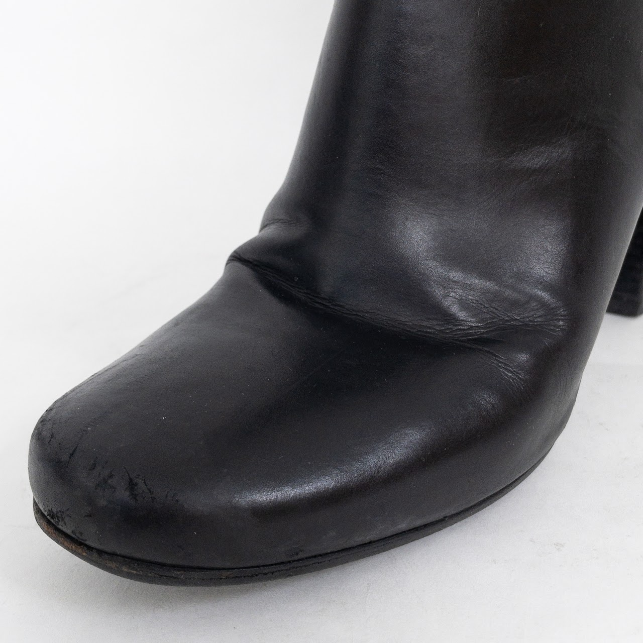 Prada Round Toe Ankle Boots