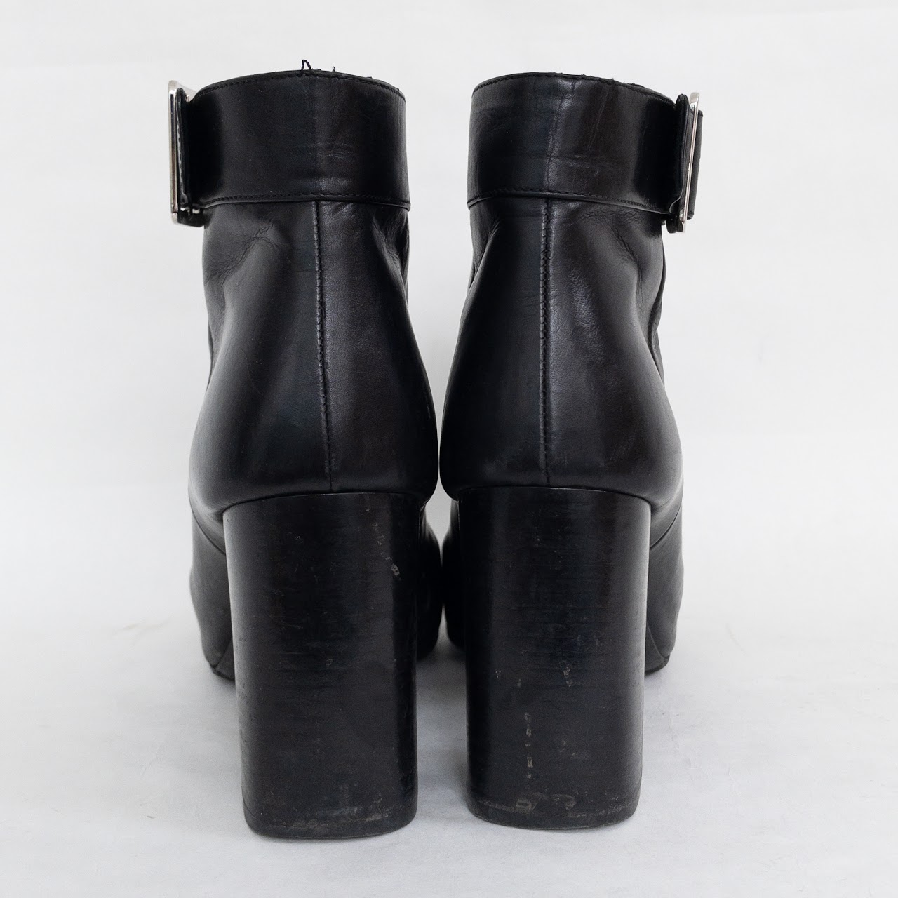 Prada Round Toe Ankle Boots