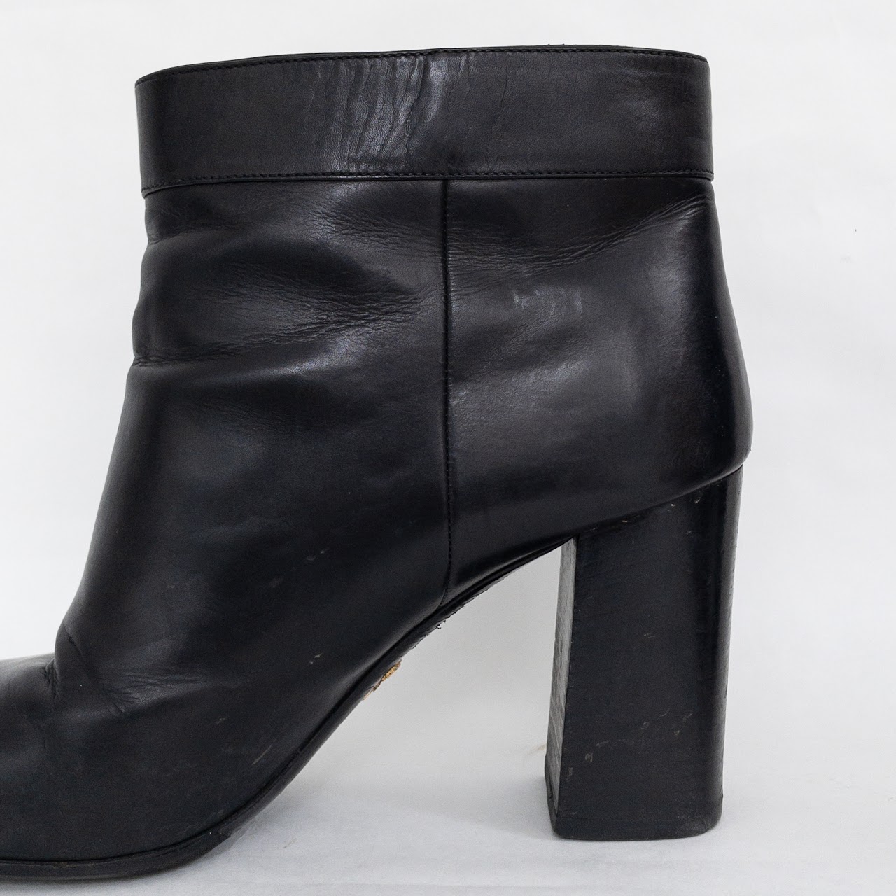 Prada Round Toe Ankle Boots