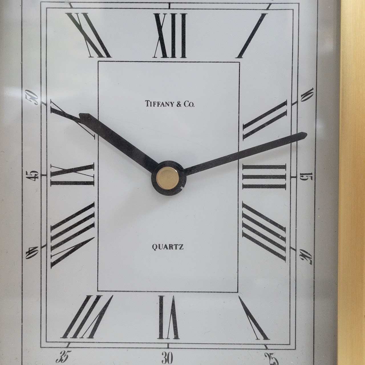 Tiffany & Co. Brass Mantel Clock