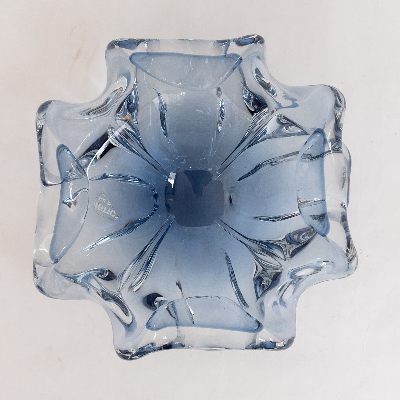 Murano Glass Ruffle Bowl