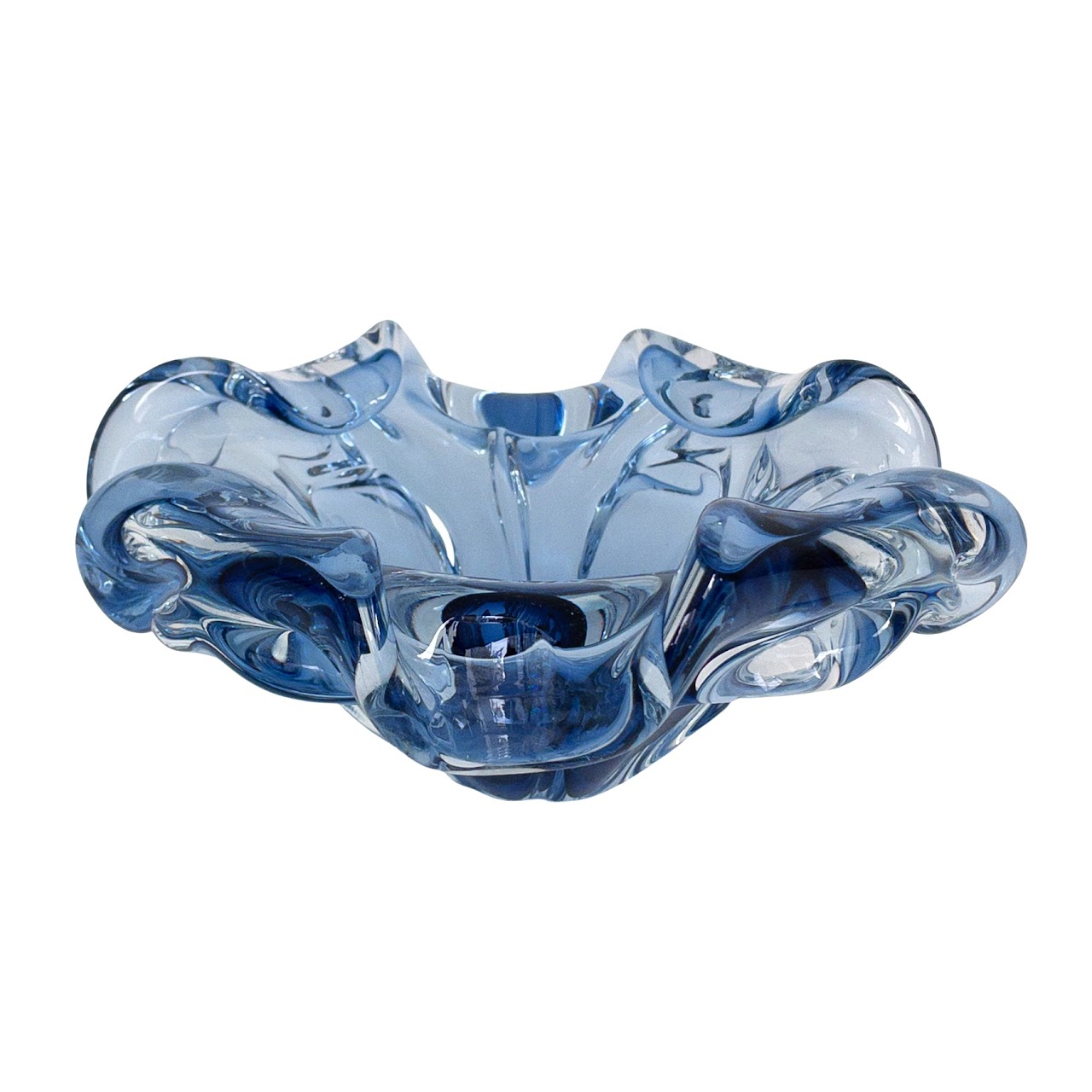 Murano Glass Ruffle Bowl