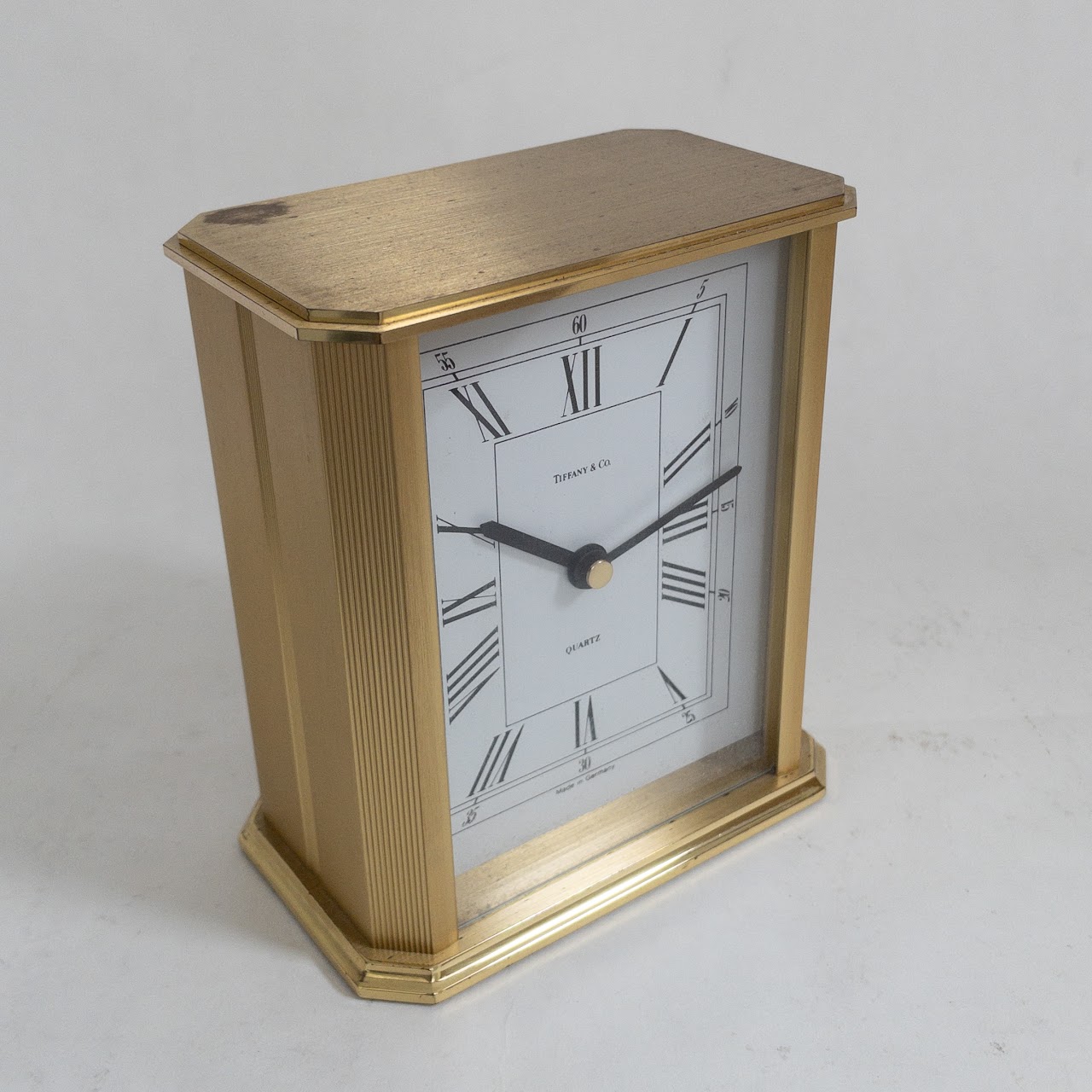 Tiffany & Co. Brass Mantel Clock