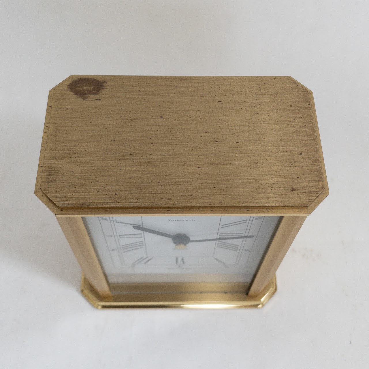 Tiffany & Co. Brass Mantel Clock