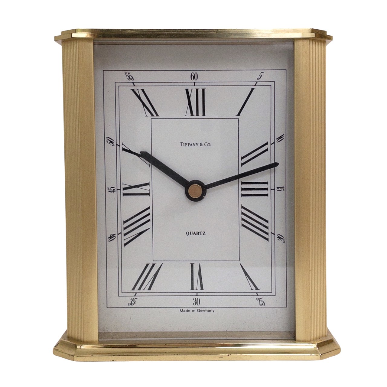 Tiffany & Co. Brass Mantel Clock