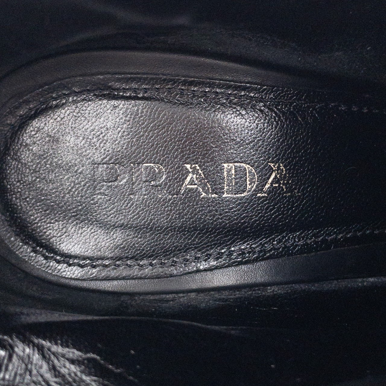 Prada Round Toe Ankle Boots