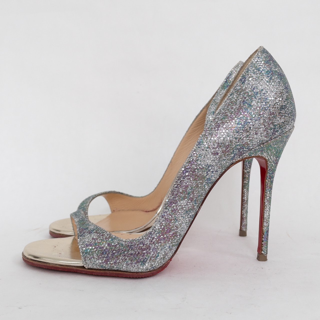 Christian Louboutin Toboggan Glitter Pumps