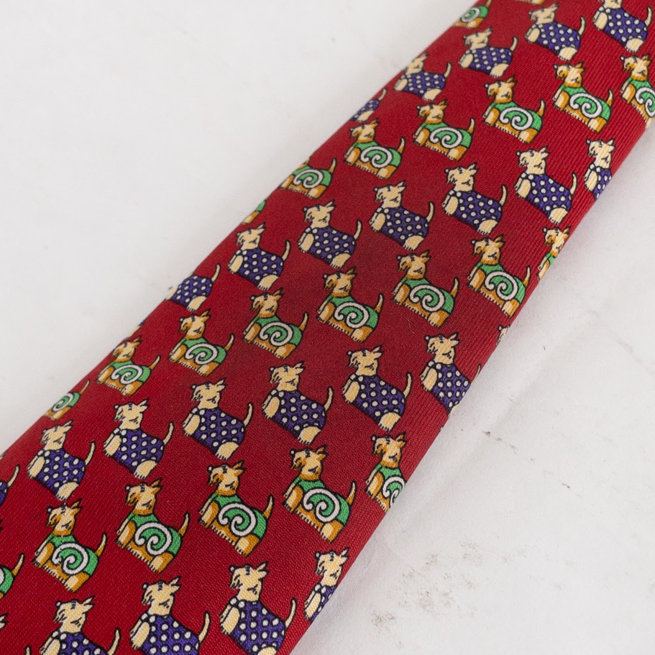 Burberry's Terrier Print Necktie